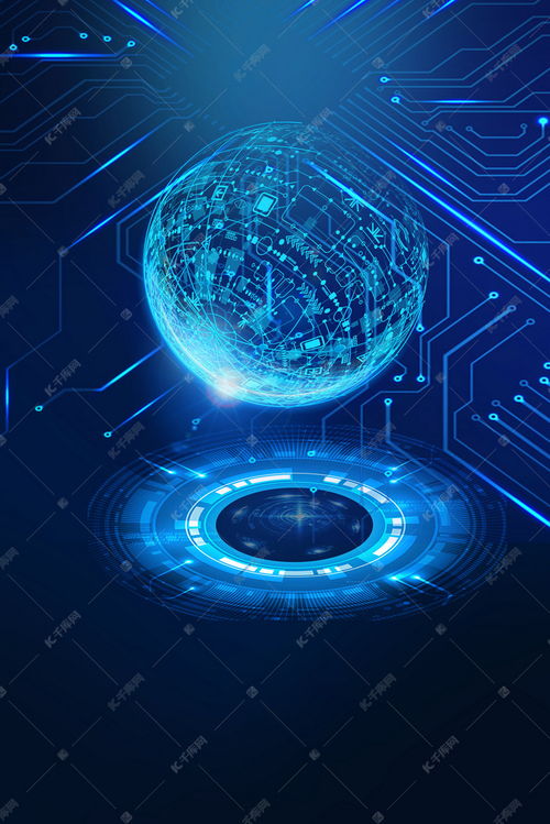 探索藍(lán)色科技未來(lái) 人工智能科學(xué)背景圖在千庫(kù)網(wǎng)免費(fèi)下載